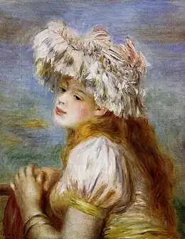 Auguste Renoir, Jeune Fille à la coiffure de dentelle (1891).