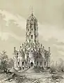 Église en gravure 1850