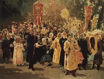 Apparition de l'icône, 1878, Galerie Tretiakov