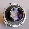 Objectif Schneider grand format des années 1960: Repro-Claron 1:9/305 mm.