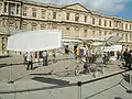 Reproduction de l’hélicoptère de Paul Cornu réalisée par des élèves ingénieurs de l'ESTACA à l’occasion du centenaire du premier vol, et exposé dans la cour carrée du Louvre en 2007.