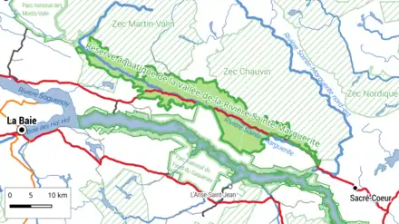 Carte de localisation de la réserve