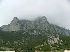 Vue du djebel Ressas depuis le nord-ouest.