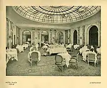 Restaurant L'Estérel de l'hôtel Plaza à Bruxelles.