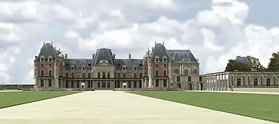 Le château vieux de Meudon du côté de l'entrée.