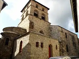 Façade septentrionale de l'église.