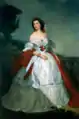 Portrait de la Vicomtesse de Meneses, de Luís de Miranda Pereira de Meneses, 1853