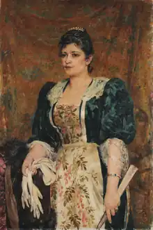 Portrait de l'actrice Virgínia, Ramalho Júnior (1893)