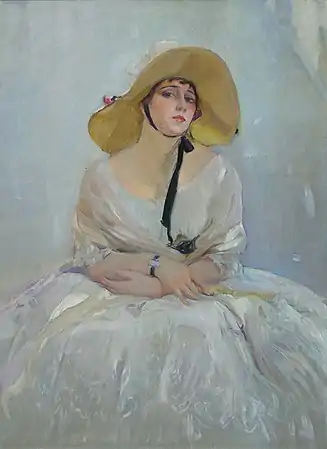 Portrait de Raquel Meller par Joaquín Sorolla en 1918.