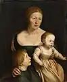 Hans Holbein le Jeune, La femme et les enfants du peintre (1528)