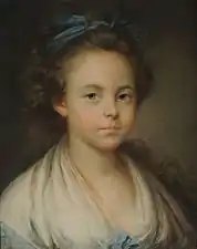 Portrait de jeune fille,pastel sur papierMusée national des Beaux-Arts, Buenos Aires.