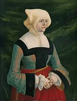 Portrait de jeune femme, v. 1522, musée Thyssen-Bornemisza, Madrid.