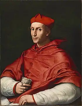 Raphaël, Portrait du cardinal Bibbiena, v. 1516.