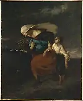 A l'abri de l'orage, vers 1846, huile sur toile, 46,4 × 38,1 cm, New York, Metropolitan Museum of Art