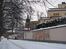 Le musée vu dans la direction de la cathédrale de Turku.