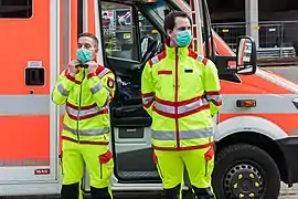 Pompiers-secouristes à Cologne (2020).