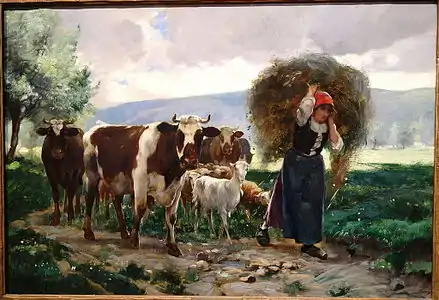 Retour à la ferme (vers 1895), Huntington Museum of Art.