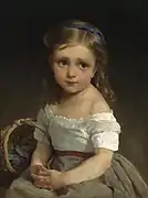 Fille avec un panier de prunes, 1875