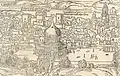 Plus ancienne carte imprimée de Jérusalem avec le Mont du Temple et le Dôme du Rocher (1490)