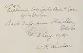 signature de William Richardson Linton