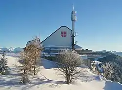 Vue de la gare d'arrivée en 2013.