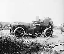 Canon de 75 modèle 1897 AA gun (en), 1915. Photographie de Raoul Berthelé, Archives municipales de Toulouse