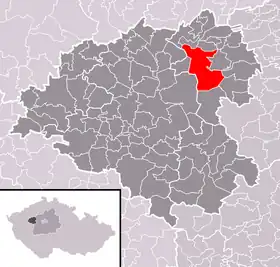Localisation de Řevničov
