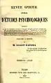 Couverture du premier numéro de La Revue spirite (1858).