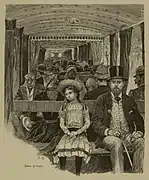 Intérieur d'une voiture.