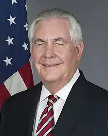 Rex Tillerson, secrétaire d'État des États-Unis de 2017 à 2018.