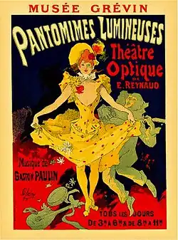Les Pantomimes lumineuses, affiche de Jules Chéret.
