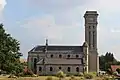 Vue latérale de l'église