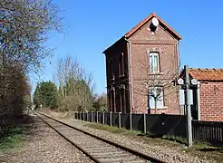 L'ancienne gare de Lucy en 2021.