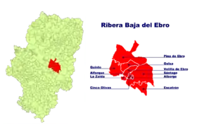 Localisation de Ribera Baja del Ebro