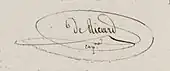 signature de Joseph-Barthélemy de Ricard