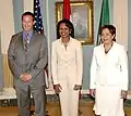 MacKay avec Condoleezza Rice et Patricia Espinosa, le 6 juillet 2007