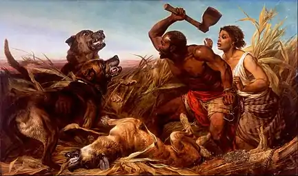 The Hunted Slaves, Richard Ansdell, 1861