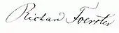 signature de Richard Foerster