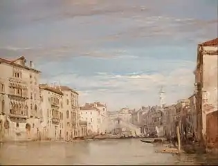 Le Grand Canal, Venise, vu vers le Rialto (1826), Fort Worth, musée d'art Kimbell.
