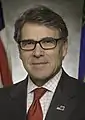 Rick Perry, gouverneur du Texas de 2000 à 2015, lieutenant-gouverneur du Texas de 1999 à 2000. Il entre dans la course le 4 juin 2015 et  suspend sa campagne le 11 septembre 2015.