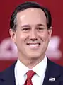 Rick Santorum, sénateur de la Pennsylvanie de 1995 à 2007, représentant de la Pennsylvanie de 1991 à 1995. En lice à partir du 27 mai 2015, il se retire le 3 février 2016.