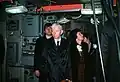 L'amiral Rickover visitant l'USS Ohio le 11 novembre 1981.