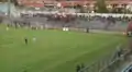 Vue de l'avant match FC Rieti-L'Aquila depuis le virage sud au stade le 18 septembre 2016