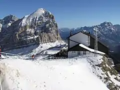 La station supérieure en hiver.