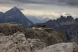 Le refuge Lagazuoi, au sommet du téléphérique.