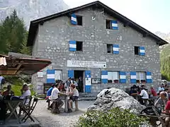 Le refuge Vandelli.