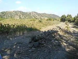 Le chemin vers Sainte-Eulalie (vue du sud).