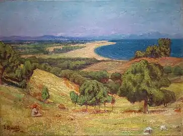 La Plage d'Argelès (vers 1930).