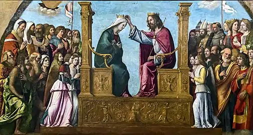 Le Couronnement de la Vierge 1490, basilique San Zanipolo,  Venise.