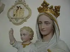 Une vierge à l'enfant du XIXe siècle.